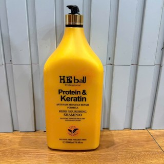 Bộ gội xả phục hồi tóc He Bau Protein Keratin 2000ml cho Salon Spa