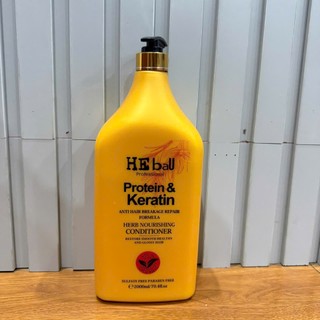 Bộ gội xả phục hồi tóc He Bau Protein Keratin 2000ml cho Salon Spa