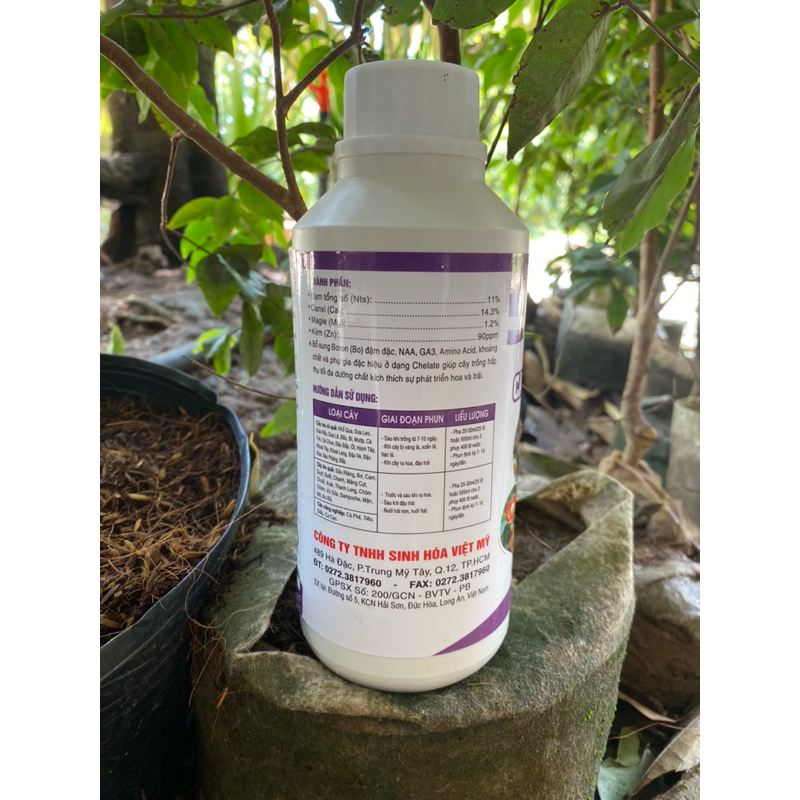 Canxi bo kẽm hữu cơ 500ml