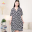 Váy đầm ngủ Pijama cài cúc mặc nhà vải Cotton lanh lụa tự nhiên mềm mại thoáng mát mã MEV0575