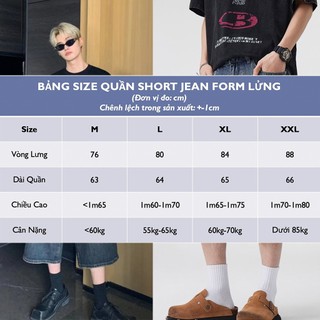 Quần Short SỌT đùi jean Kaki Jean Nam ngắn Túi hộp wash co dãn 4 chiều cạp chun Avocado