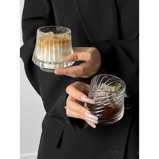 Ly thủy tinh uống cà phê, Ly hình núi Phú Sĩ, cốc thủy tinh chịu nhiệt 150ml cho quán cafe, bar,pub