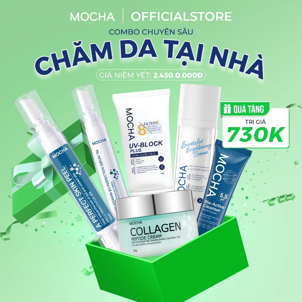 Bộ Chăm Sóc Da Mocha - Hình ảnh thực tế