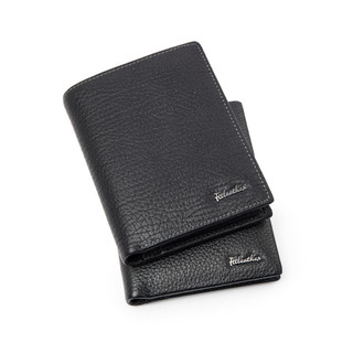 Ví da bò nam cao cấp FTT Leather thiết kế đơn giản nhiều ngăn đựng thẻ, đựng card