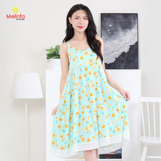 [XẢ KHO GIÁ SỐC] Váy đầm ngủ hai dây mặc nhà vải Cotton lụa tự nhiên thoáng mát mềm mịn mặc mùa hè mã MEV0550