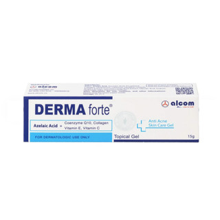 Gel Derma Forte - Làm mờ sẹo, ngừa vết thâm, ngừa tái phát mụn, sạch bã nhờn trên da (Tuýp 15g)