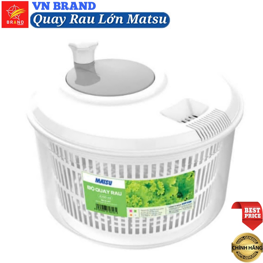 💝 VN BRAND 💝 Bộ Quay Rau Lớn MATSU - Nhựa Duy Tân ,Rổ Quay Rau (Ø 26,2 ...