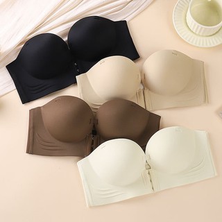 Combo 2 Áo Ngực Nữ Su Không Gọng Mút Dày 3 Nấc Cài Trước, Áo Lót Dây Tháo Rời Mềm King Shop A-806