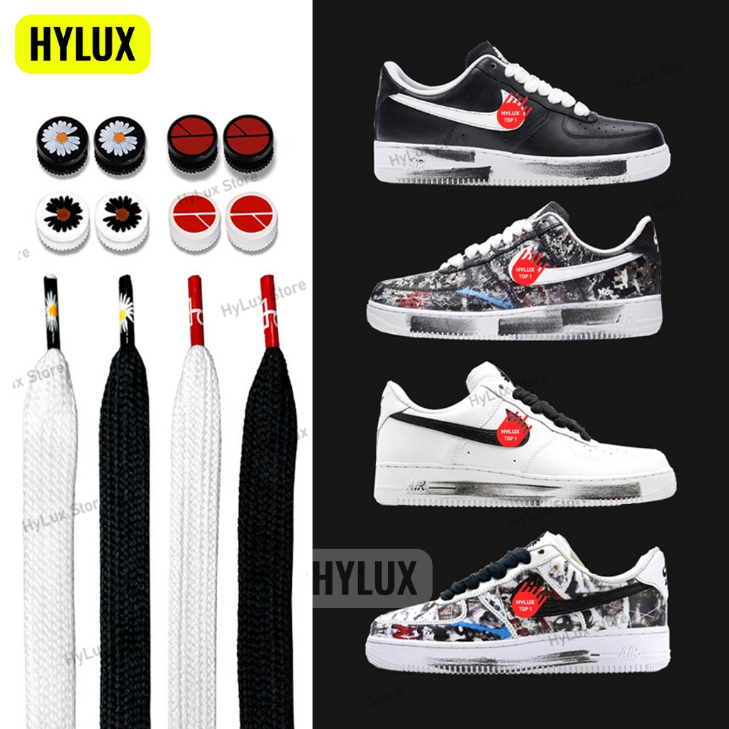 Dây giày G-Dragon Peaceminusone Para-Noise x Air Force và bộ phụ kiện