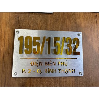 ( Giao hỏa tốc) Bảng số nhà, bảng công ty cao cấp hiện đại nhiều kích thước tặng kèm ốc