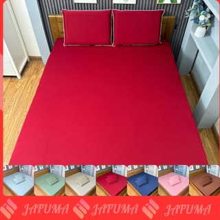 Bộ 3 món grap giường thun lạnh ý JAFUMA cho nệm gấp 3, topper nệm 1m,1m2,1m6,m8,2m2 | ga trải giường