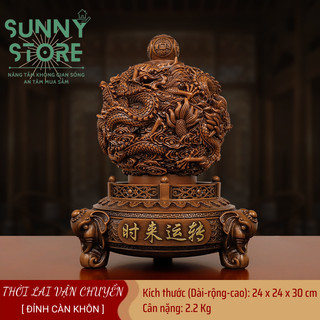 Đỉnh càn khôn, Quả cầu phong thủy, Tượng rồng, Tượng phong thủy, Decor Trang trí nhà cửa, Quà tặng ý nghĩa - SUNNY