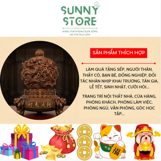 Đỉnh càn khôn, Quả cầu phong thủy, Tượng rồng, Tượng phong thủy, Decor Trang trí nhà cửa, Quà tặng ý nghĩa - SUNNY