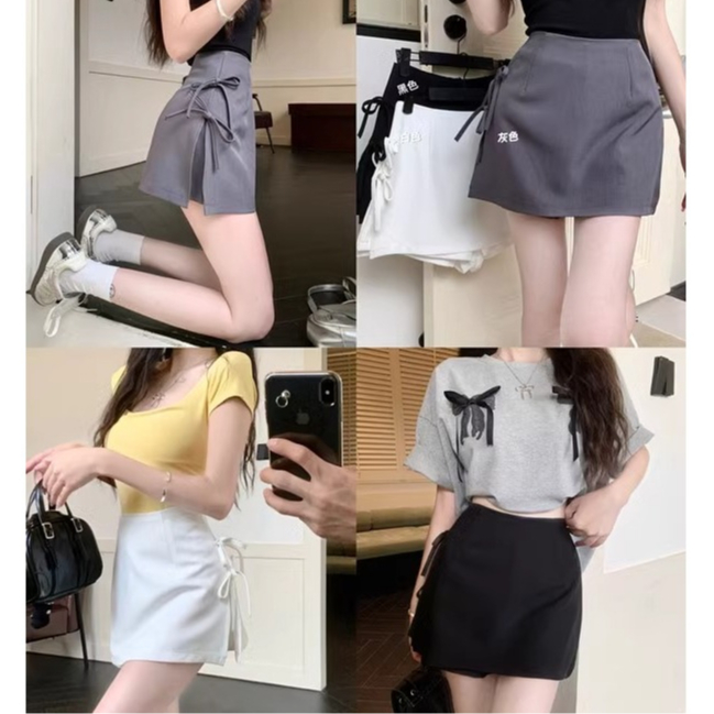 Quần Short Đùi form Váy Nữ Cạp Cao, Sooc Nữ 2 Lớp BIGSIZE, Vải Chéo Thái  Chuẩn Form