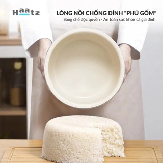 Nồi cơm điện lòng gốm Haatz CIM205 công suất 500W dung tích 1.2L 6 chức năng nấu đa dạng