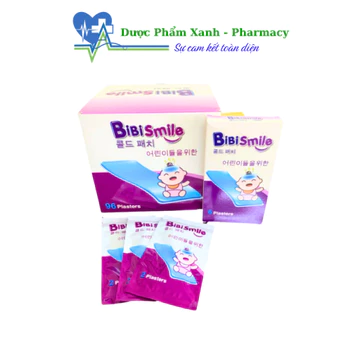 Miếng Dán Hạ Sốt Bibismile Cho Bé Giúp Hạ Nhiệt, Giảm Sốt, Làm Mát Suốt 10 Tiếng - Hộp 3 gói x 2 miếng