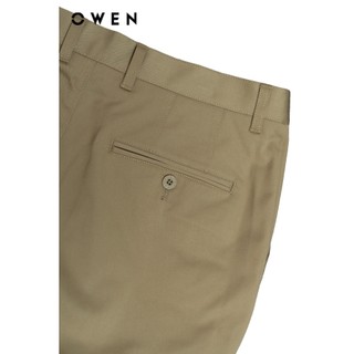 Owen - Quần khaki Slim Fit QKS241325 màu Be đậm chất liệu Poly recycled (Renu)