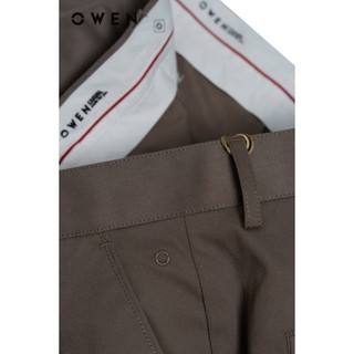 Owen - Quần khaki Slim Fit QKS241320 màu Nâu chất liệu Poly recycled (Renu)