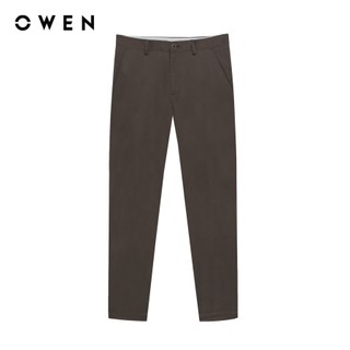 Owen - Quần khaki Slim Fit QKS241320 màu Nâu chất liệu Poly recycled (Renu)