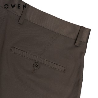 Owen - Quần khaki Slim Fit QKS241320 màu Nâu chất liệu Poly recycled (Renu)