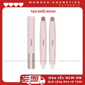 NOVO Bút Highlight Tạo Khối 2 Đầu Dạng Thỏi Kem Bắt Sáng Tạo Khối Trang Điểm Gương Mặt 2 Trong 1