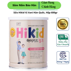 Sữa Hikid Vị Vani Hàn Quốc, Hộp 600gr