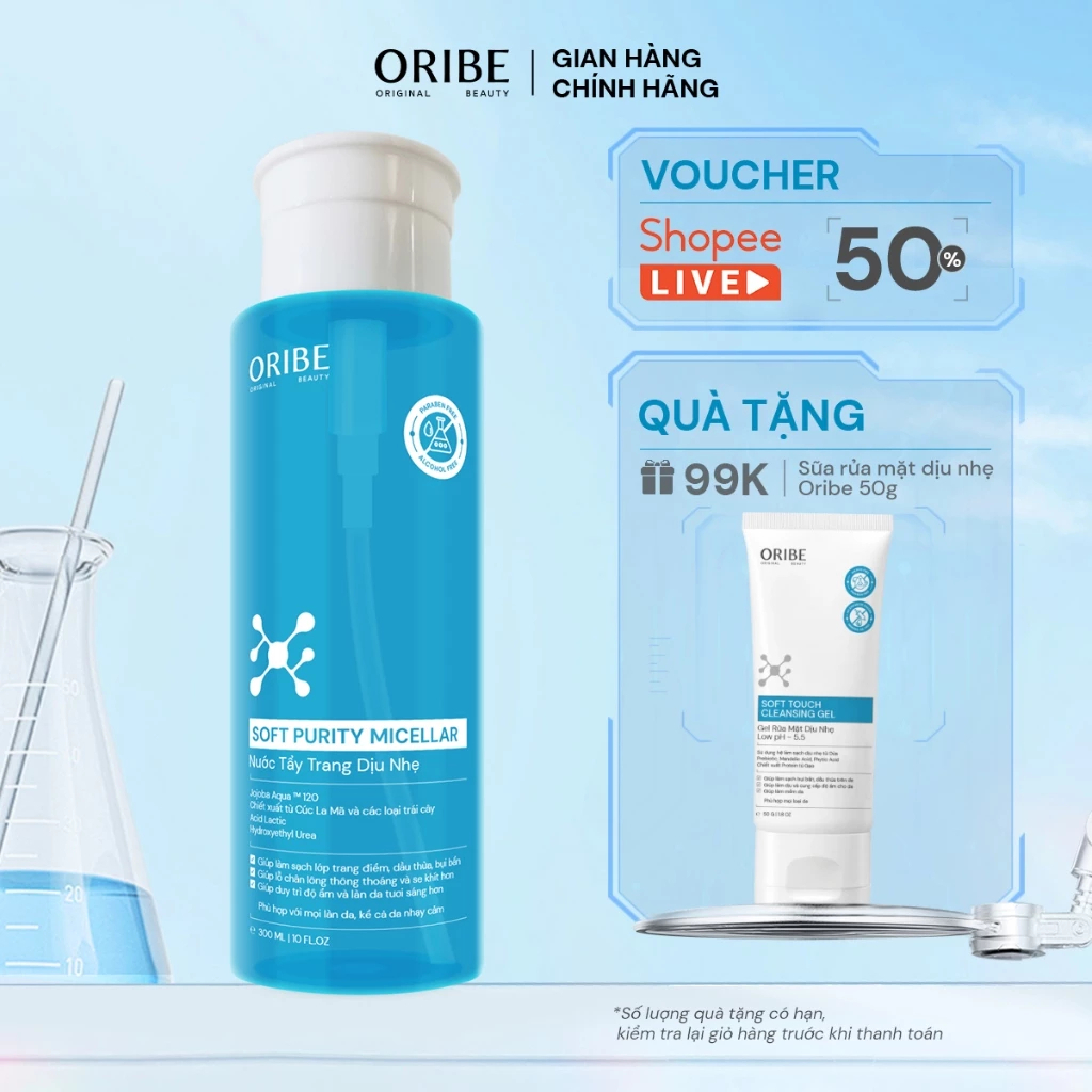 Review Nước Tẩy Trang Oribe: Sạch Sâu, Dịu Nhẹ, Không Cay Mắt Cho Mọi Loại Da