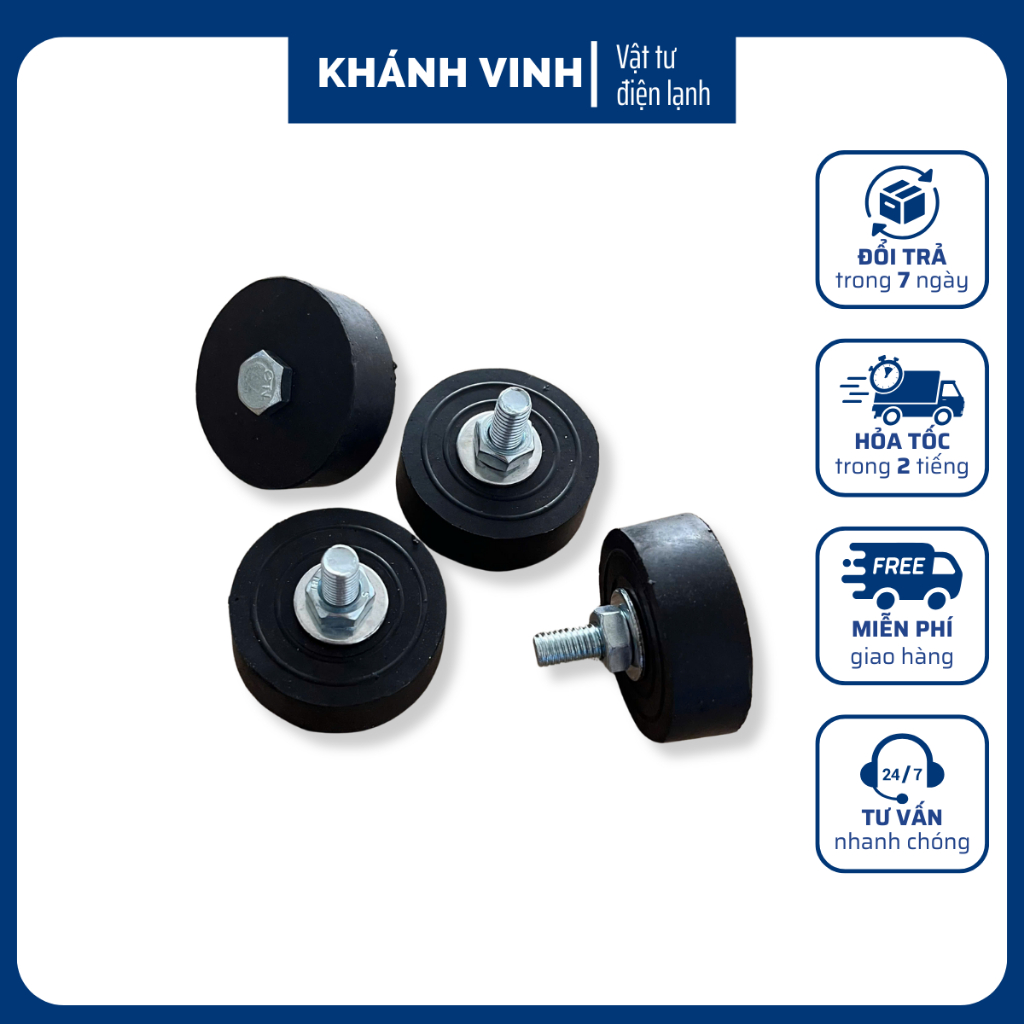 4 Đế cao su chống rung giữa giá đỡ và chân cục nóng cho dàn nóng điều ...