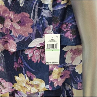 Đầm chiffon hoa không tay vnxk dư SLNY