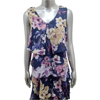 Đầm chiffon hoa không tay vnxk dư SLNY