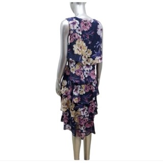 Đầm chiffon hoa không tay vnxk dư SLNY