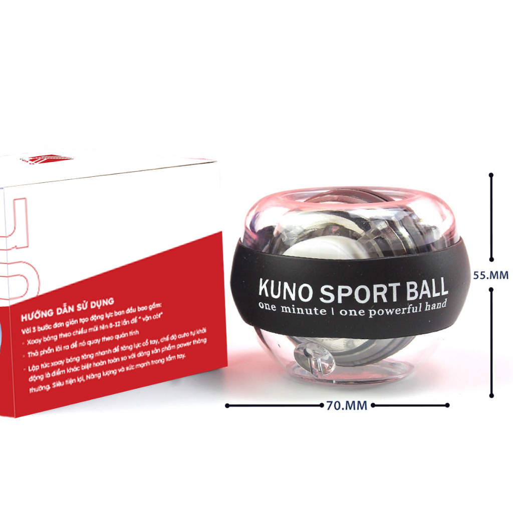 Ảnh Bóng Tập Cổ Tay KUNOSPORT, Bóng Tập Cánh Đèn Xoay 7 Màu Rèn Luyện Cơ Tay Lực Cổ Tay 3