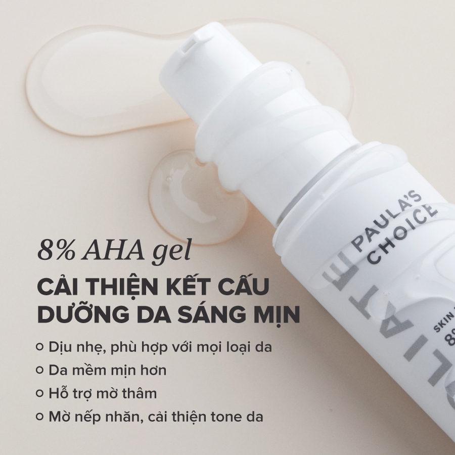Ảnh Gel loại bỏ tế bào Paula's Choice Skin Perfecting 8% AHA Gel Exfoliant 100ml Mã: 1900 2
