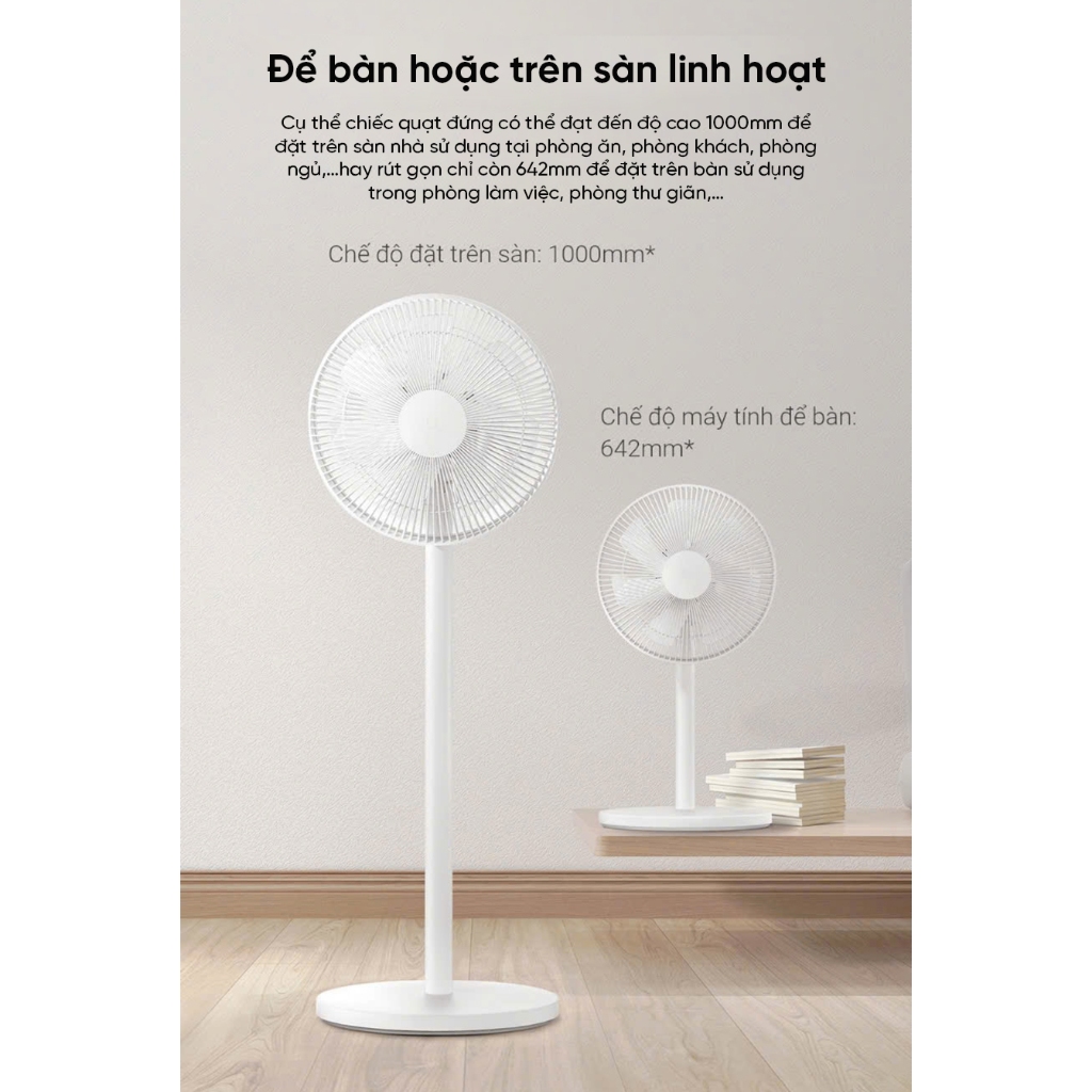 Quạt đứng thông minh Xiaomi Mi Fan 2 Lite PYV4007GL - 38W