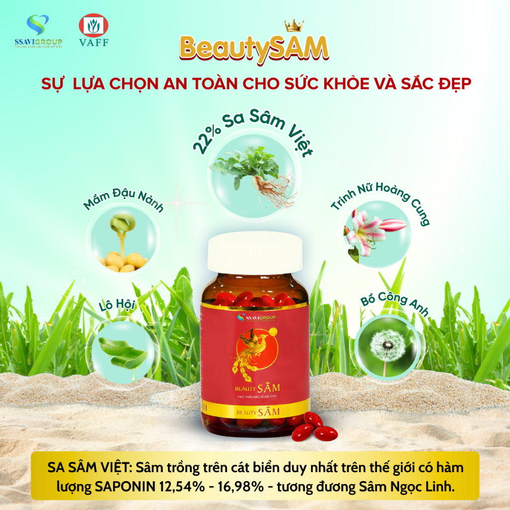 Viên Uống Nội Tiết Tố Nữ Beautysam Giúp Giảm Nám, Trắng Da, Cân Bằng Hormone, Tự Tin Tỏa Sáng