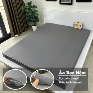 Áo Bọc Nệm 2 Mặt Thun Silk Hàn Quốc Kinh Đô Bedding