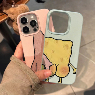 Ốp Lưng iPhone TPU Hoạ Tiết Da Mềm SpongeBob Patrick Star, Bảo Vệ Camera - iP X/XS/11/12/13/14/15/16/17/Plus/Pro/Max/Air