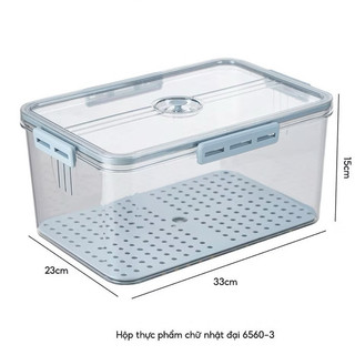 Bộ 3 hộp nhựa đựng thực phẩm Việt Nhật chất liệu nhựa trong chịu nhiệt tốt, chất lượng cao