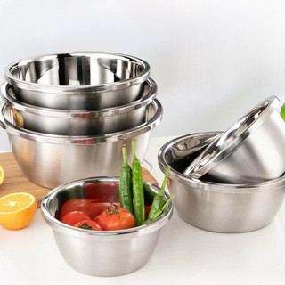 Thau inox 304 dùng trong nhà bếp để nấu ăn an toàn cho sức khoẻ, Chậu inox cao cấp không gỉ