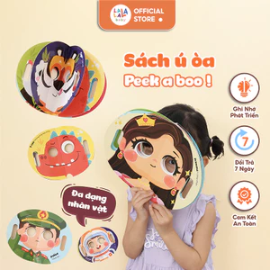 Sách giấy Peek a boo Lalala baby ú oà Ai đây nhỉ đồ chơi giấy hóa trang đồ chơi thông minh cho bé