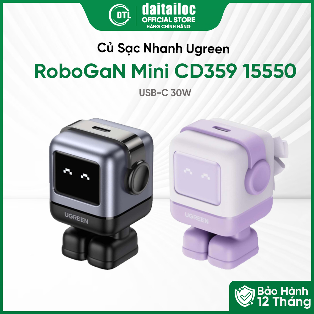 Củ Sạc Nhanh Ugreen RoboGaN Mini CD359 15550 25036 USB-C 30W - Hàng ...