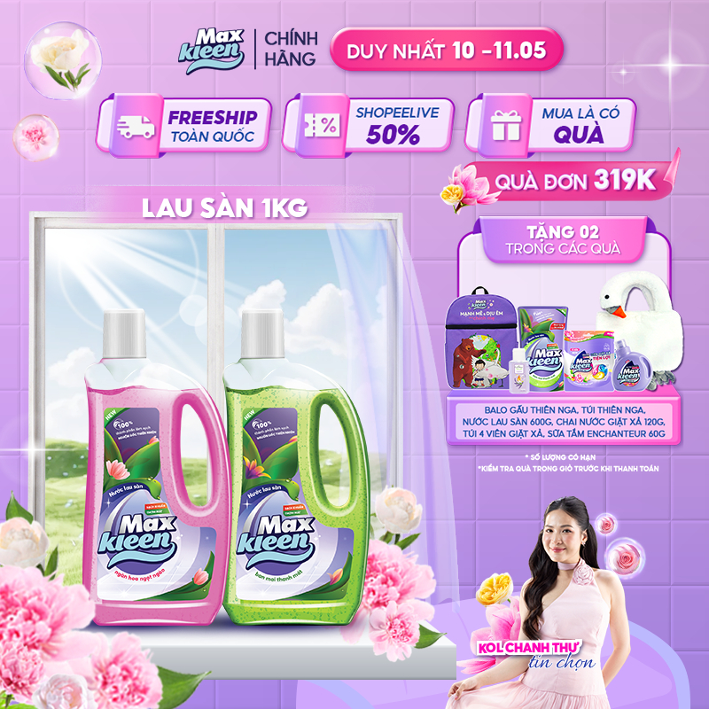 Ảnh Chai Nước Lau Sàn MaxKleen 1Kg 1