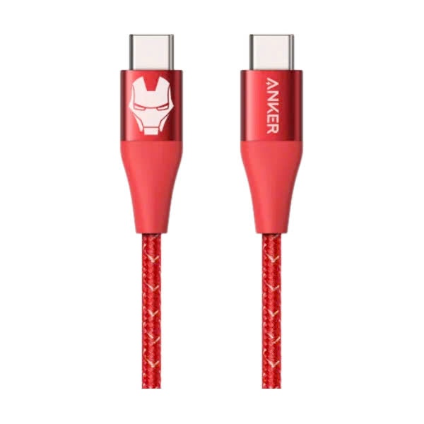 Ảnh Cáp sạc Anker PowerLine+ II USB-C to USB-C B2C A9547 | Captain - Iron man | 60W - 0,9m - Bảo hành 24 tháng 2