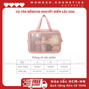 Túi đựng mỹ phẩm du lịch CSHome đựng đồ trang điểm sang trọng tiện dụng Washbag trong suốt chống thấm nước tiện dụg HL8
