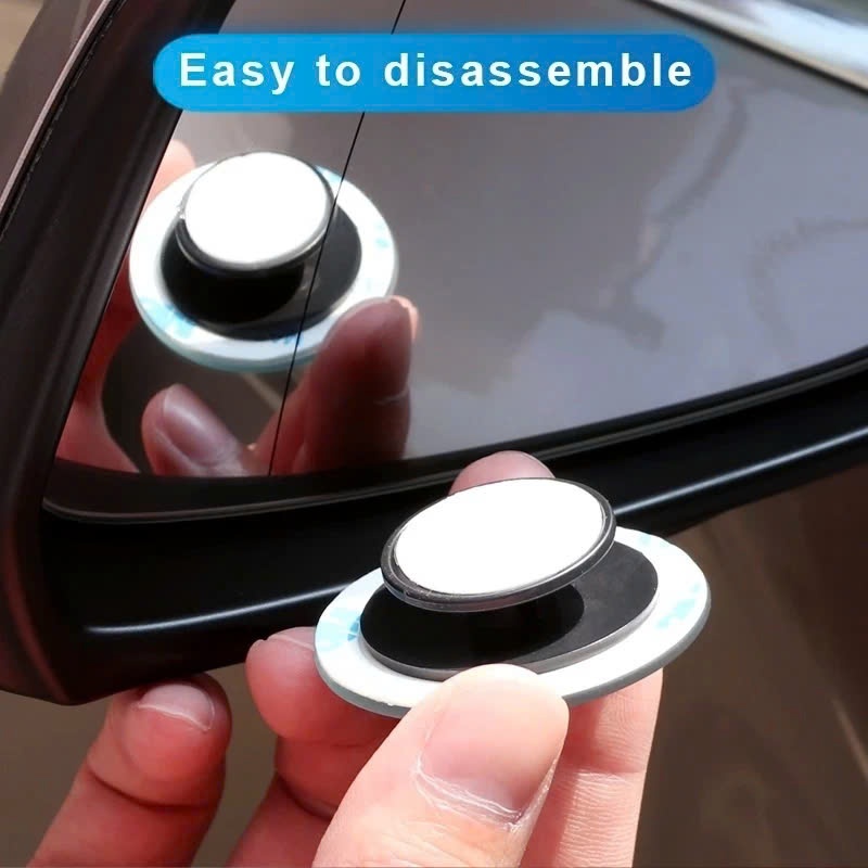 Gương Cầu Lồi Gắn Kính Chiếu Hậu Ôtô, Không Viền Góc Rộng Xoay 360 Độ Xóa Điểm Mù Cho Ôtô, Xe Hơi
