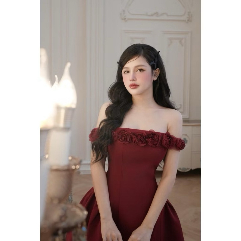 Đầm Bệt Vai Cúp Ngực Sang Trọng Nữ Tính – Váy Body Nữ Trẻ Trung Thanh Lịch, Đầm Dự Tiệc, Đi Chơi, Hẹn Hò, Party, Sự Kiện