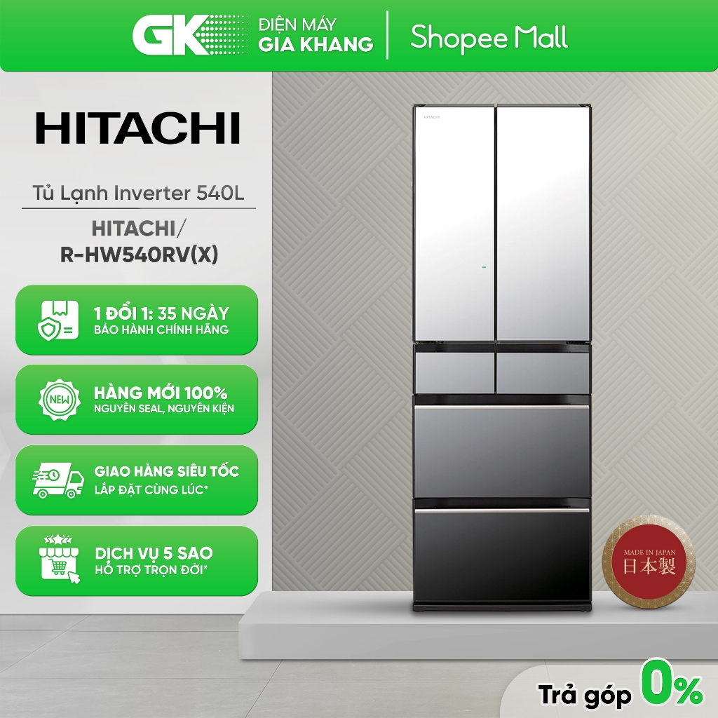 R-HW540RV(X) Tủ Lạnh Hitachi Inverter 540 lít R-HW540RV - Bảo hành ...