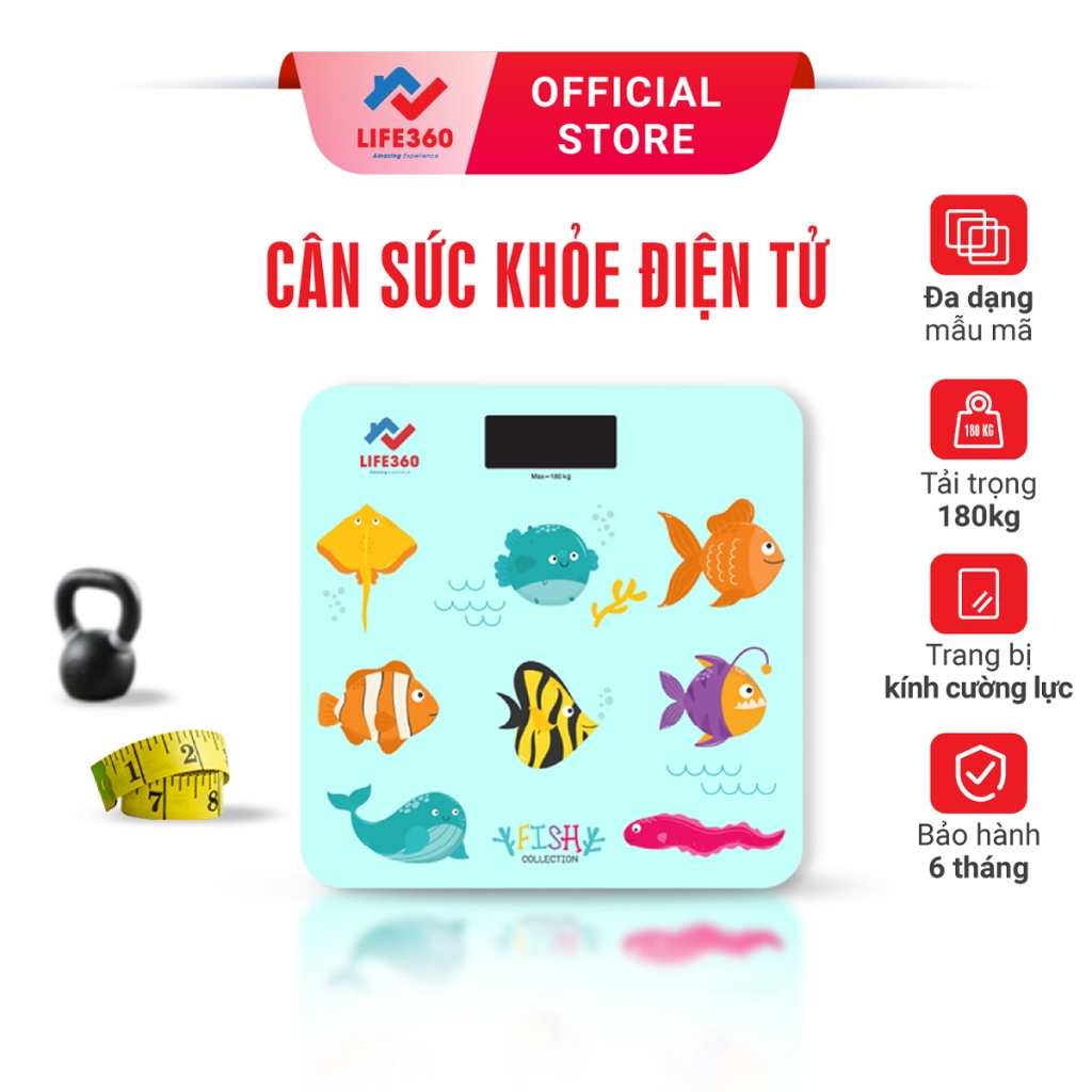 Ảnh Cân Điện Tử Sức Khỏe Life360 AR-S18C - Cân Điện Tử Thông Minh- Hàng Chính Hãng 1