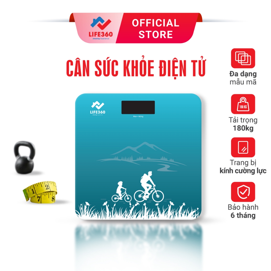 Ảnh Cân Điện Tử Sức Khỏe Life360 AR-S19A - Cân Điện Tử Thông Minh- Hàng Chính Hãng 1