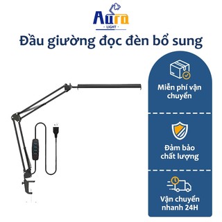 3 Màu Đèn LED Bàn Linh Hoạt Đèn Bàn Có Kẹp Xoay Bàn Học Đèn Bảo Vệ Mắt Văn Phòng Phòng Chiếu Sáng Phòng Ngủ